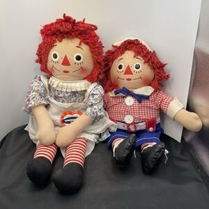 Raggedy Ann by Johnny Gruelle24"Andy Knickerbocker19" dolls(319)‎